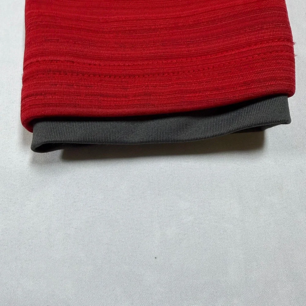 Holloway Ohio State Buckeyes Mens L Red Quarter Zip Fleece Pullover Jacket